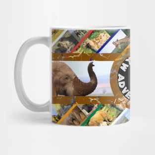 My African Adventure Wildlife Collage Mug